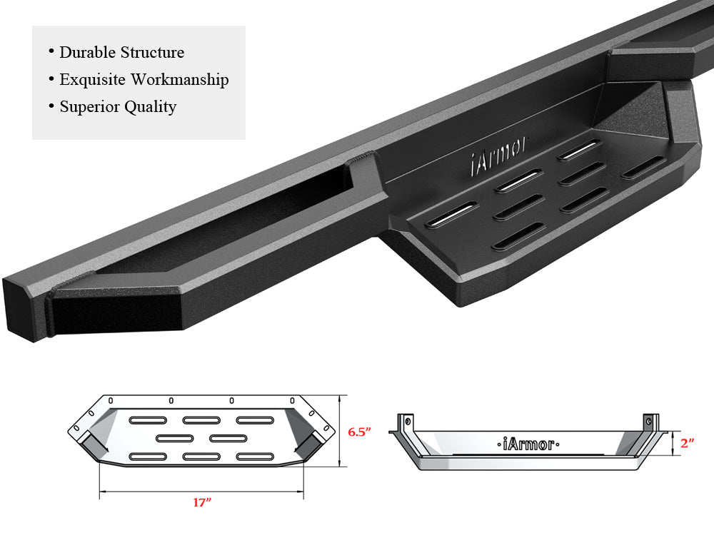 APS Extended Cab Pickup 6061 Aircraft Aluminum Nerf Bar ST - IA03NAI5B