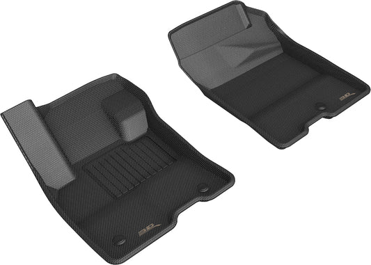 3D Custom Fit KAGU Floor Mat (BLACK) For FORD MAVERICK 22-24 - Front Row - L1FR14411509