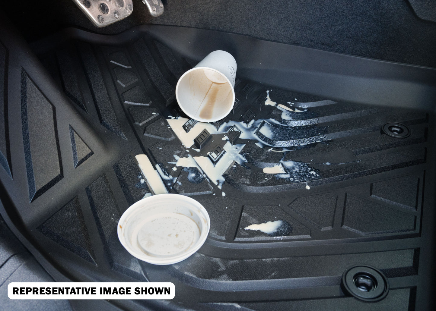 TGN TerraMax Floor Mats Fits 2015-2025 Ford F-150 Crew Cab - TTLFMK003FF1