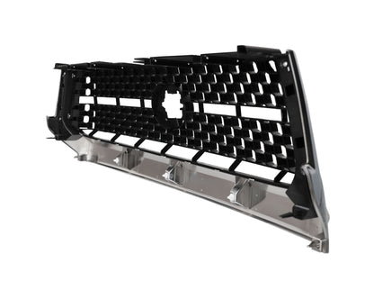 TGN Chrome W/ Matt Black Front Grille & Hood Bulge Molding Fits 2014-2021 Toyota Tundra - GRL-14TDR-004