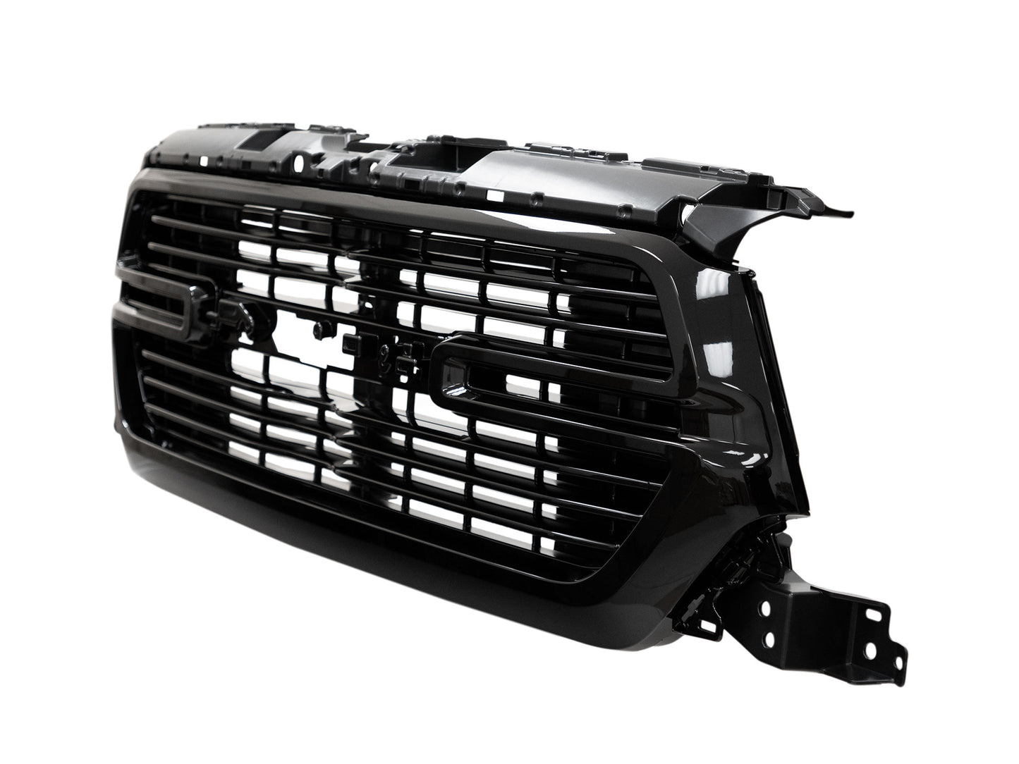 TGN Glossy Black Front Grille Fits 2019-2022 RAM 1500 - GRL-19RAM1500-006