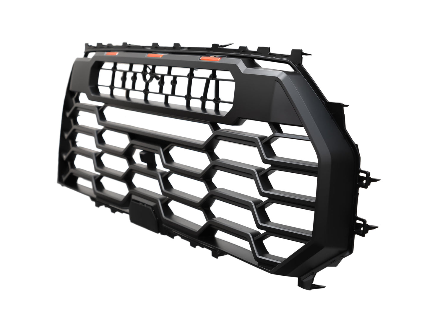 TGN Black Front Grille w/ LED Light & Letters Fits 2022-2025 Toyota Tundra - GRL-22TDR-012