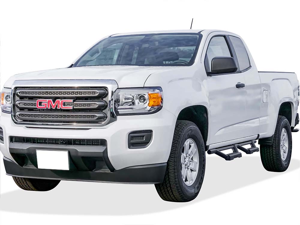 APS Extended Cab Pickup Stainless Steel with 6061 Aluminum Step Pad Nerf Bar M3 - IA03WAI8B