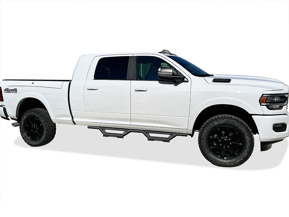 APS Extended Crew Cab Pickup Stainless Steel with 6061 Aluminum Step Pad Nerf Bar M3 - IA04WBJ9B