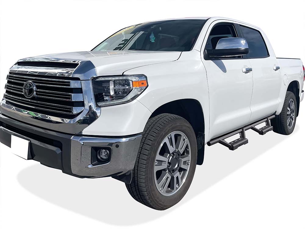 APS Crew Cab Pickup Stainless Steel with 6061 Aluminum Step Pad Nerf Bar M3 - IA20WJI8B