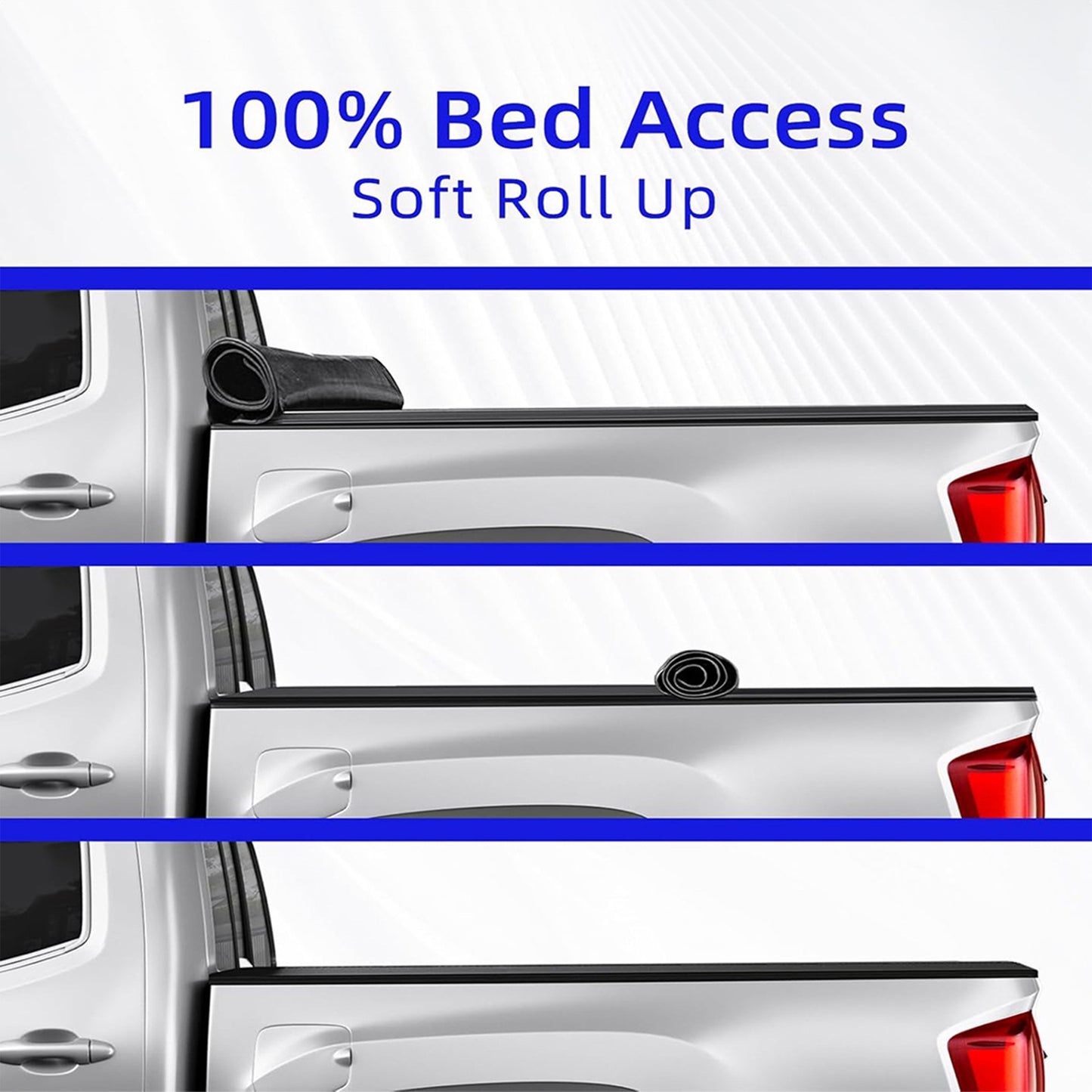 Tonotek Rolling Soft Tonneau Cover for  2014 - 2018 Silverado/ Sierra 6'5" Bed (78.8") -TGNSRU00Z4