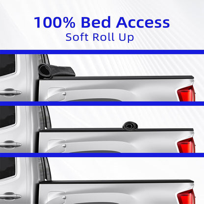Tonotek Rolling Soft Tonneau Cover for  2014 - 2018 Silverado/ Sierra 6'5" Bed (78.8") -TGNSRU00Z4