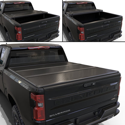 TGN Tri Fold Tonneau Cover for  2014 - 2018 Silverado/Sierra 5'8" Bed (69.3") - TGNHTF00Z3