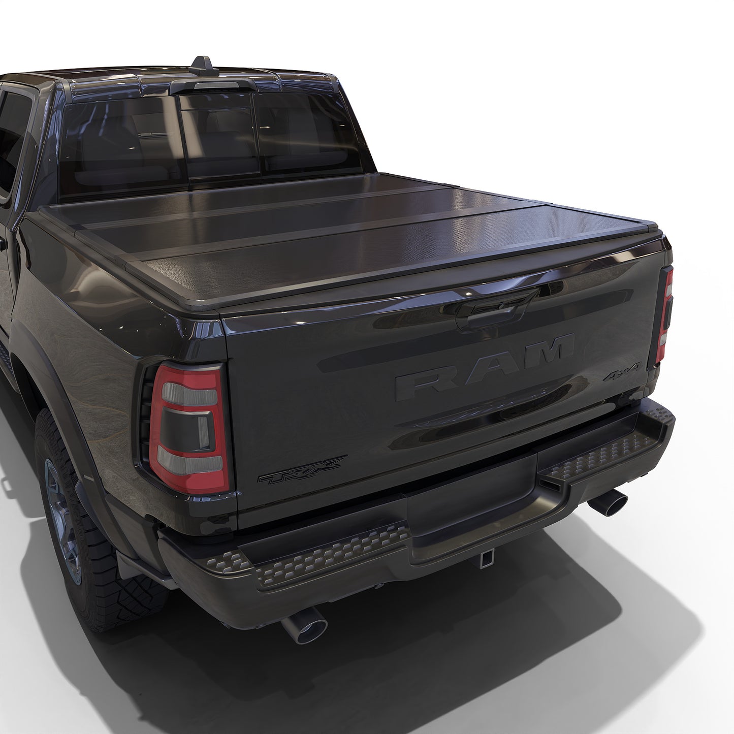 TGN Tri Fold Tonneau Cover for  2009 - 2025 Ram 1500 6'4" Bed Without Ram Box (76.3") - TGNHTF01Z2