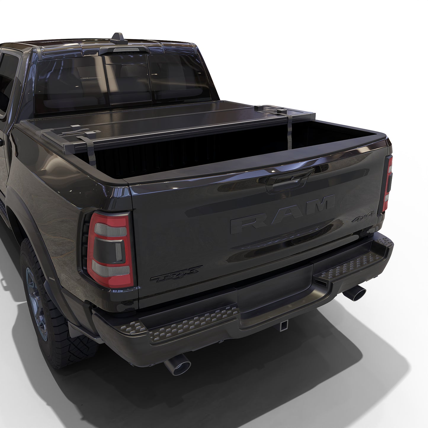 TGN Tri Fold Tonneau Cover for  2009 - 2025 Ram 1500 5'7" Bed Without Ram Box (67.4") - TGNHTF01Z1