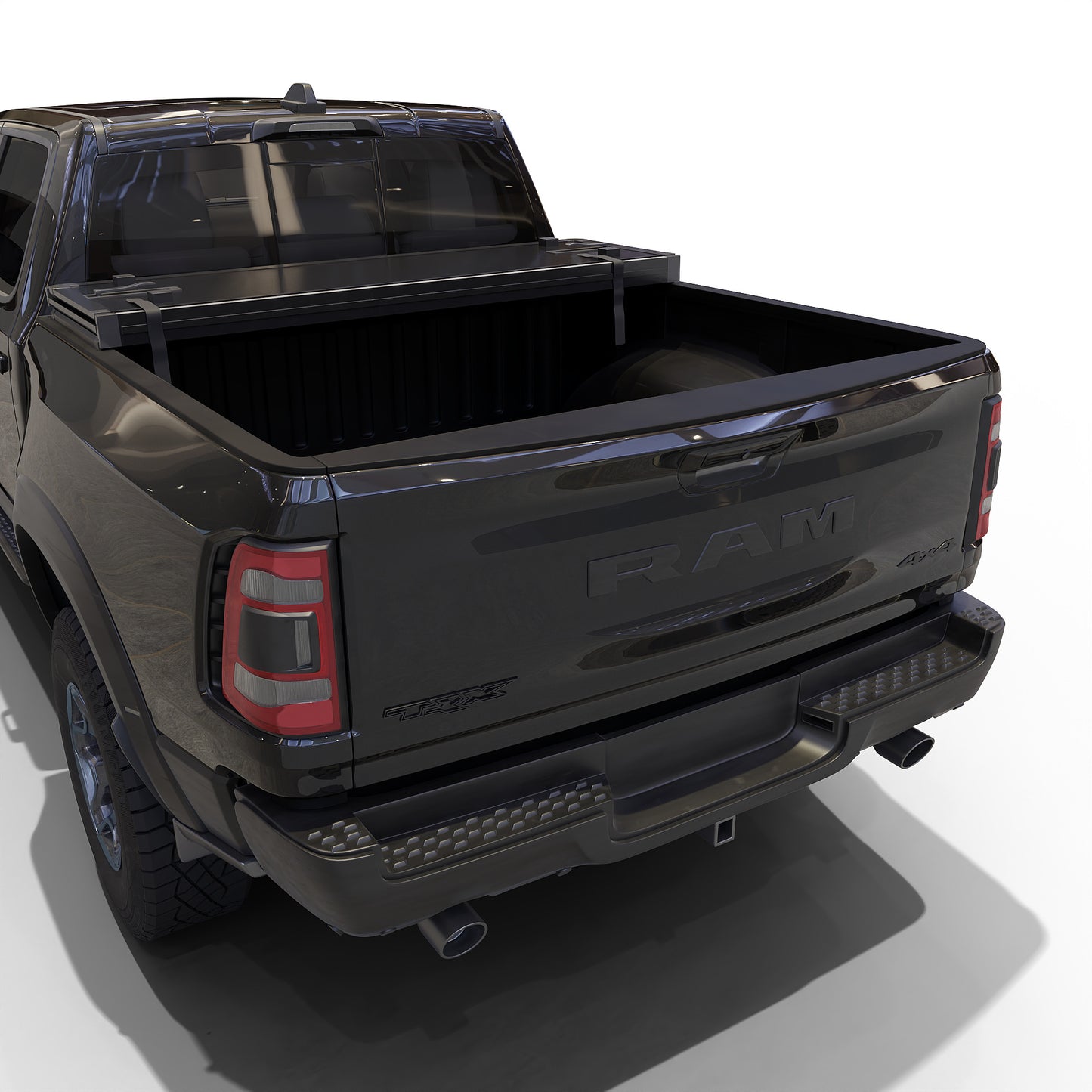 TGN Tri Fold Tonneau Cover for  2009 - 2025 Ram 1500 5'7" Bed Without Ram Box (67.4") - TGNHTF01Z1