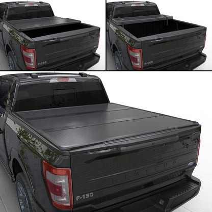 TGN Tri Fold Tonneau Cover for  2015 - 2025 F-150 5'5" Bed (66") - TGNHTF01Z6