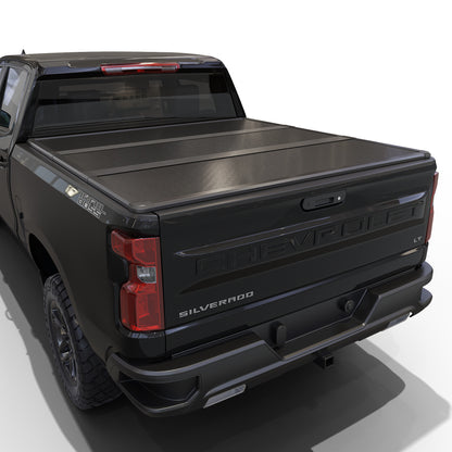 TGN Tri Fold Tonneau Cover for  2019 - 2025 Silverado/Sierra 5'8" Bed (69.6") - TGNHTF02Z9