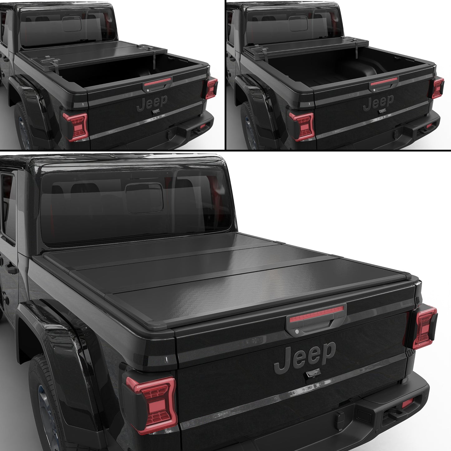 TGN Tri Fold Tonneau Cover for  2020 - 2025 Gladiator 5' Bed (60.3") - TGNHTF03Z1