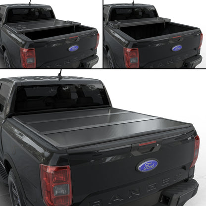 TGN Tri Fold Tonneau Cover for  2019 - 2025 Ranger 5'1" Bed (61") - TGNHTF03Z2