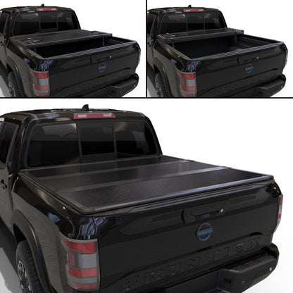 TGN Tri Fold Tonneau Cover for  2005 - 2025 Frontier 5' Bed (60") - TGNHTF03Z3