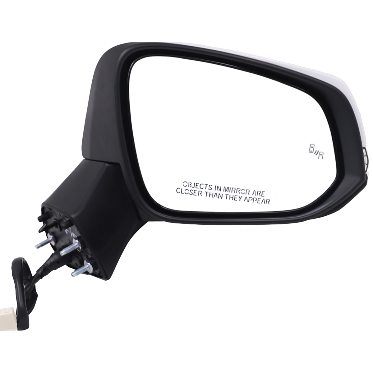 TGN Passenger Side View Mirror for 2019-2024  Toyota RAV4 - Power Operated, Paint to Match, Heated Glass, Turn Signal Light, Blind Spot Monitor - TGNTO1321384