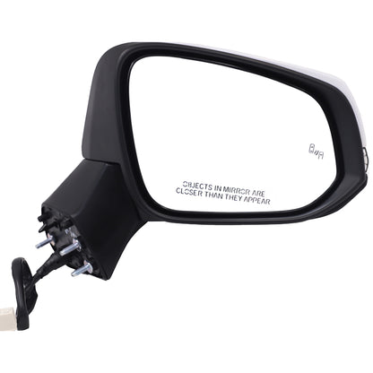 TGN Passenger Side View Mirror for 2019-2024  Toyota RAV4 - Power Operated, Paint to Match, Heated Glass, Turn Signal Light, Blind Spot Monitor - TGNTO1321384