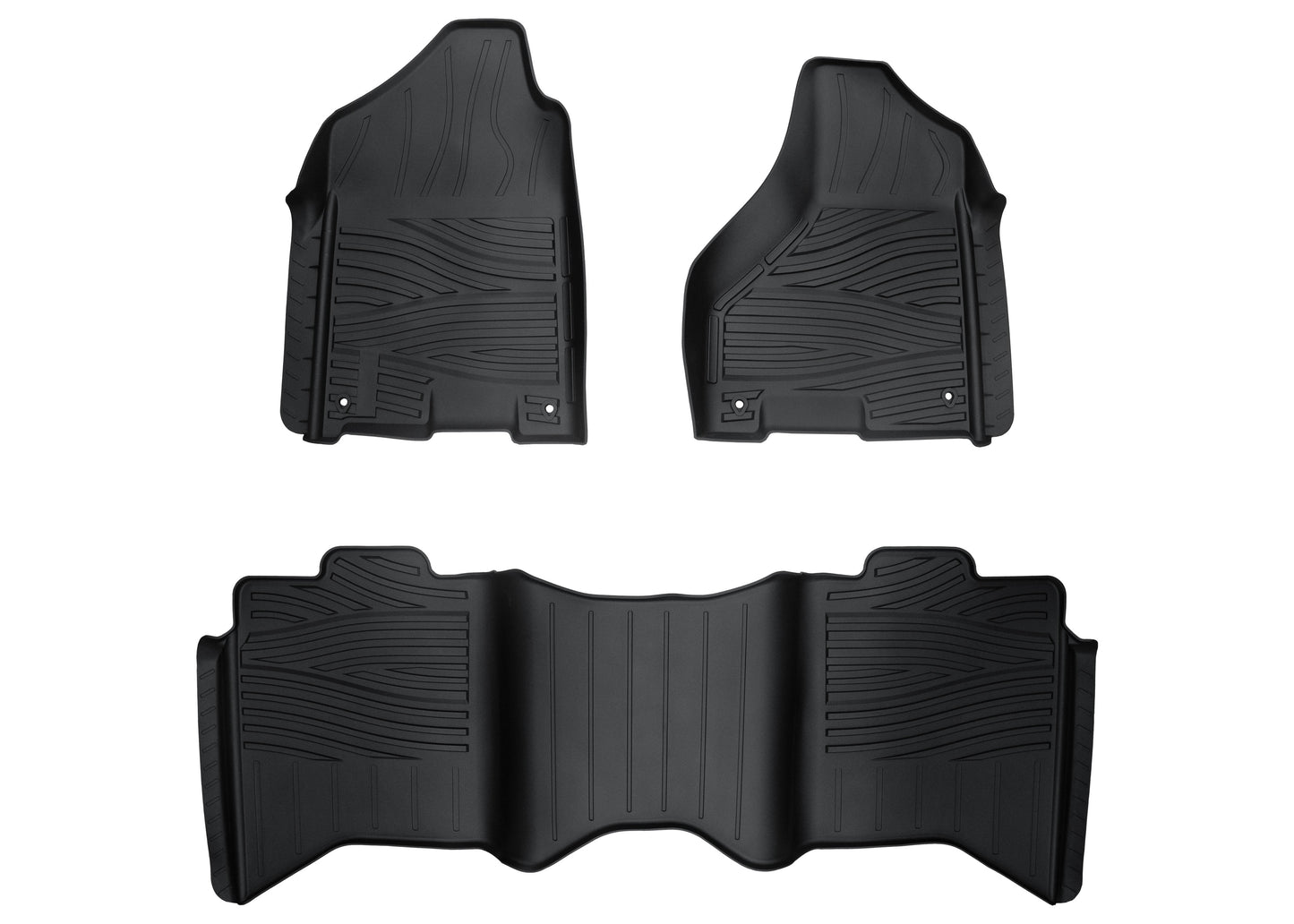 TGN TerraMax Floor Mats Fits 2009-2018 Dodge Ram 1500 Crew Cab - TTLFMK007DRA