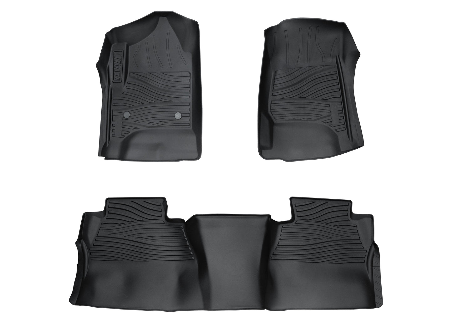 TGN TerraMax Floor Mats Fits 2014-2018 Chevrolet Sliverado 1500 Crew Cab - TTLFMK008CSI