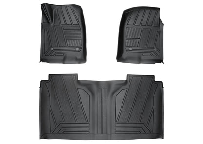 TGN TerraMax Floor Mats Fits 2019-2025 Chevrolet/GMC Sliverado/Sierra Crew Cab - TTLFMK014CSI