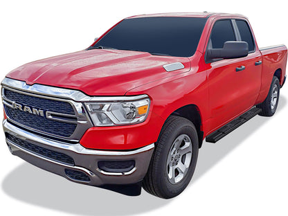 APS Extended Cab Pickup Carbon Steel + PE Step Area Running Board-S Series - WB04SAE9B