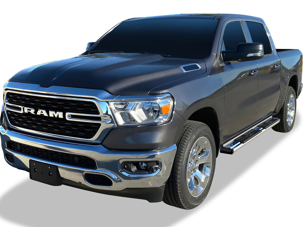 APS Crew Cab Pickup Stainless Steel + PE Step Area Running Board-S Series - WB04SBE8S