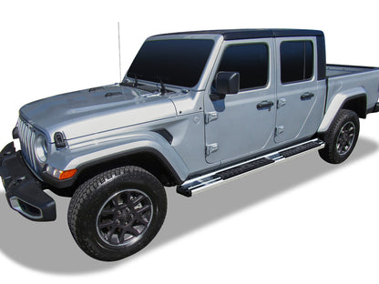 APS Crew Cab Pickup Stainless Steel + PE Step Area Running Board-S Series - WB10SAA5S