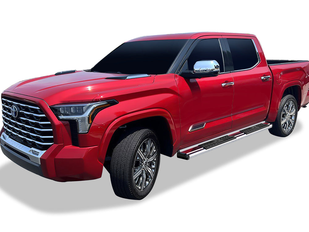 APS Crew Cab Pickup Stainless Steel + PE Step Area Running Board-S Series - WB20SBI8S