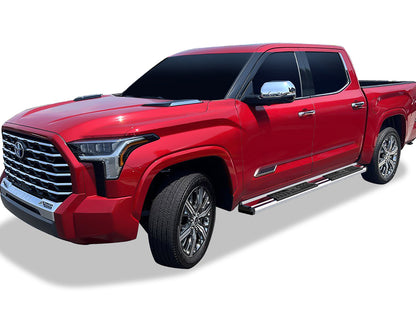 APS Crew Cab Pickup Stainless Steel + PE Step Area Running Board-S Series - WB20SBI8S